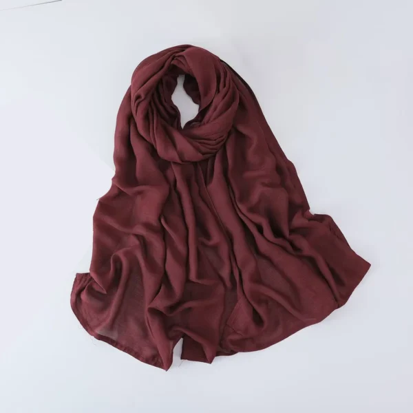 70*180CM Modal Hijab Modal Double Needle Wide Band Hijab Scarf, Soft Muslim Head Wrap Shawl for Women -Breathable Stretchy Cover