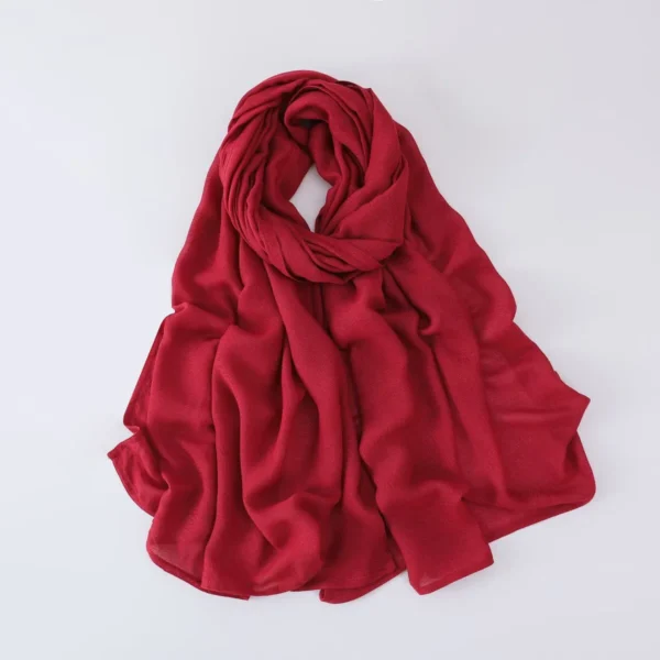 70*180CM Modal Hijab Modal Double Needle Wide Band Hijab Scarf, Soft Muslim Head Wrap Shawl for Women -Breathable Stretchy Cover