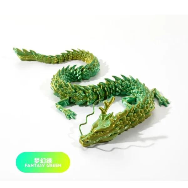 30cm 3D Printed Conjoined Dragon – Flexible Articulated Dragon Ornament