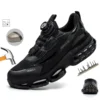 Comfortable Men's Safety Shoes Durable Men's Work Shoes Anti Smash Puncture Proof Factory Grade Outdoor Construction Footwear
