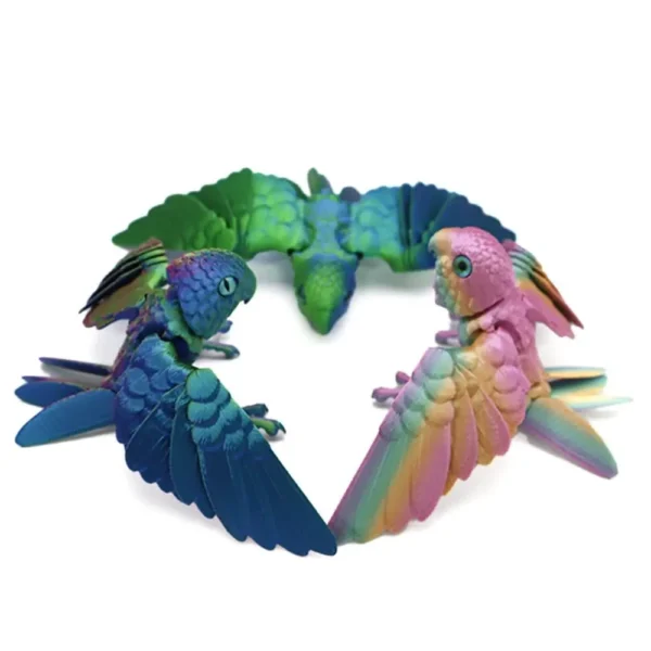 Sfa4e3d5e903d4c05a4130ab3a2882fe8O.webp 3D Printed Parrot Toy – Flexible Articulated Bird with Moveable Joints