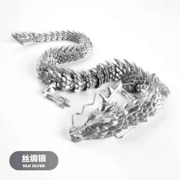30cm 3D Printed Conjoined Dragon – Flexible Articulated Dragon Ornament