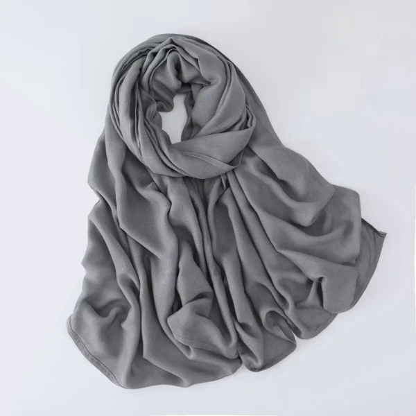 70*180CM Modal Hijab Modal Double Needle Wide Band Hijab Scarf, Soft Muslim Head Wrap Shawl for Women -Breathable Stretchy Cover