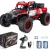1:14 4WD RC Off-Road Truck – 65KM/H High-Speed Waterproof Remote Control Car with LED Lights