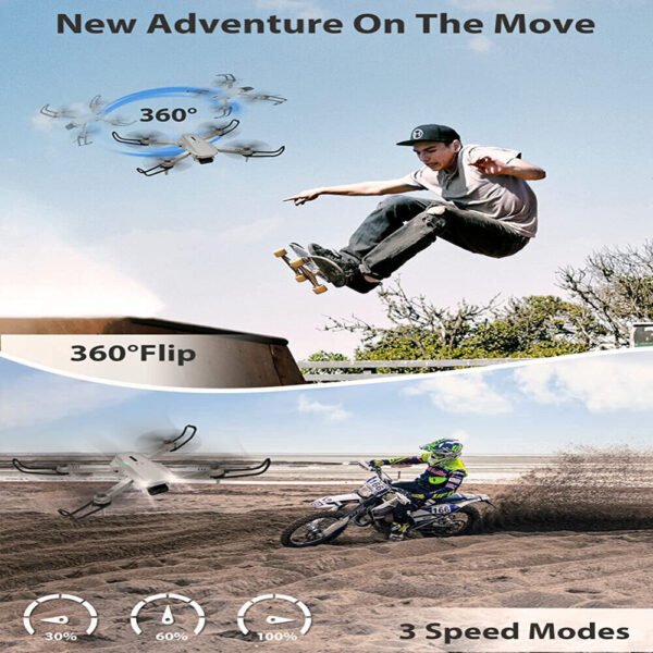 c7fdec14-a3c0-4035-a13f-21f62adc0823.jpg 3 Batteries Pro Drone 4K Selfie Camera Wifi Fpv Foldable Rc Quadcopter UK
