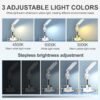 d4320dc4-26b6-4ec8-82a0-b7badec88483.jpg 4-Head LED Desk Reading Lamp With Fan Clock Dimmable Rechargeable Touch Light