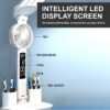 da1a1678-289b-4220-a7fc-9a1f2a692779.jpg 4-Head LED Desk Reading Lamp With Fan Clock Dimmable Rechargeable Touch Light