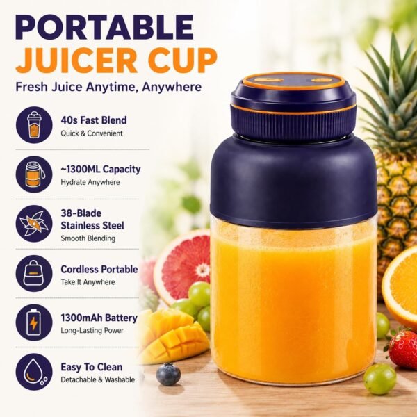 dd981e86-eb82-48c4-a975-17572b96cae3.jpg Cordless Juicer Blender Cup 1300ml Portable Rechargeable Smoothie Bottle
