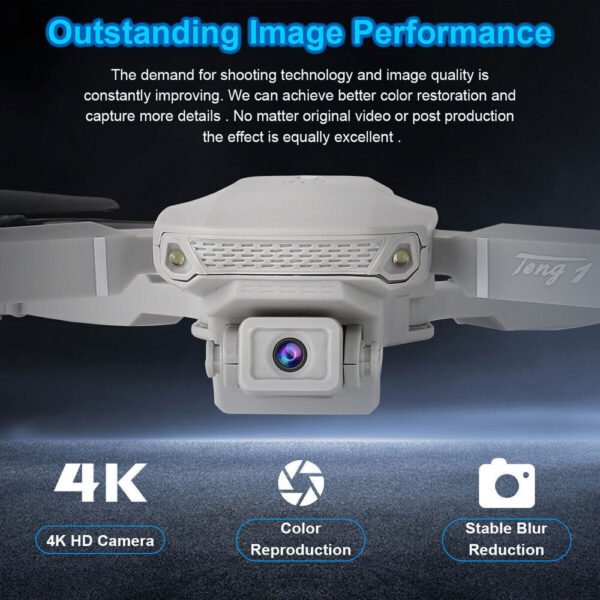 e9ab8928-6bb9-4379-aae5-08a28a2441dc.jpg 3 Batteries Pro Drone 4K Selfie Camera Wifi Fpv Foldable Rc Quadcopter UK