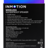 InMotion Wireless Speaker Box Back InMotion wireless waterproof Bluetooth speaker in Stone colour with IPX7 protection, TWS pairing and built-in microphone.