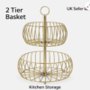 Screenshot 2026-10-04 at 09.37.02 2-tier gold metal fruit and kitchen storage basket with UK delivery