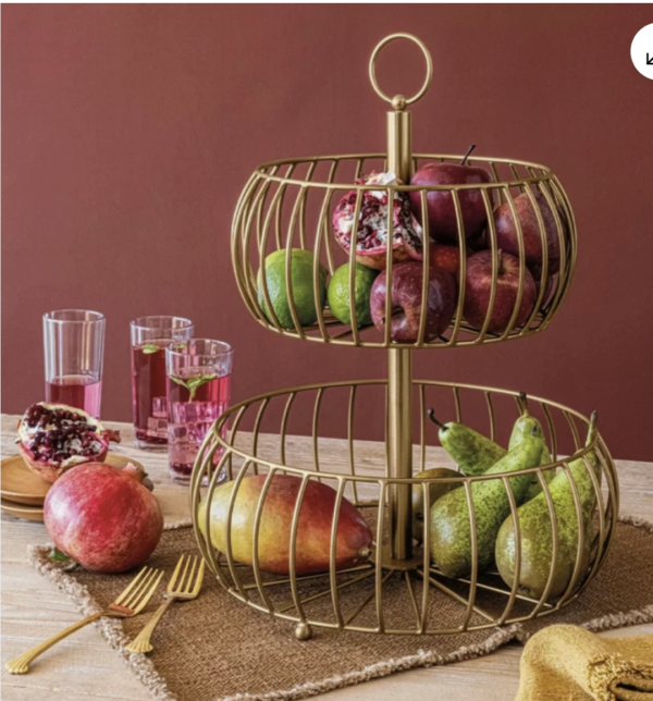 Screenshot 2026-10-04 at 09.38.04 Tier Gold Metal Fruit & Kitchen Storage Basket – Stylish Countertop Organiser