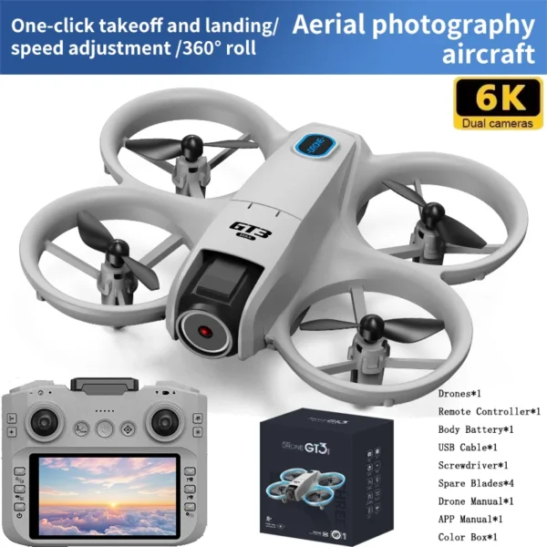 Seb3062c1d4c843ec9e8d247dcf80360aD.webp Hot NEW GT3 Mini Drone 8K HD Dual Camera WIFI FPV Quadcopters With Propeller Guard Beginner RC Toys For Aerial Photography Gifts